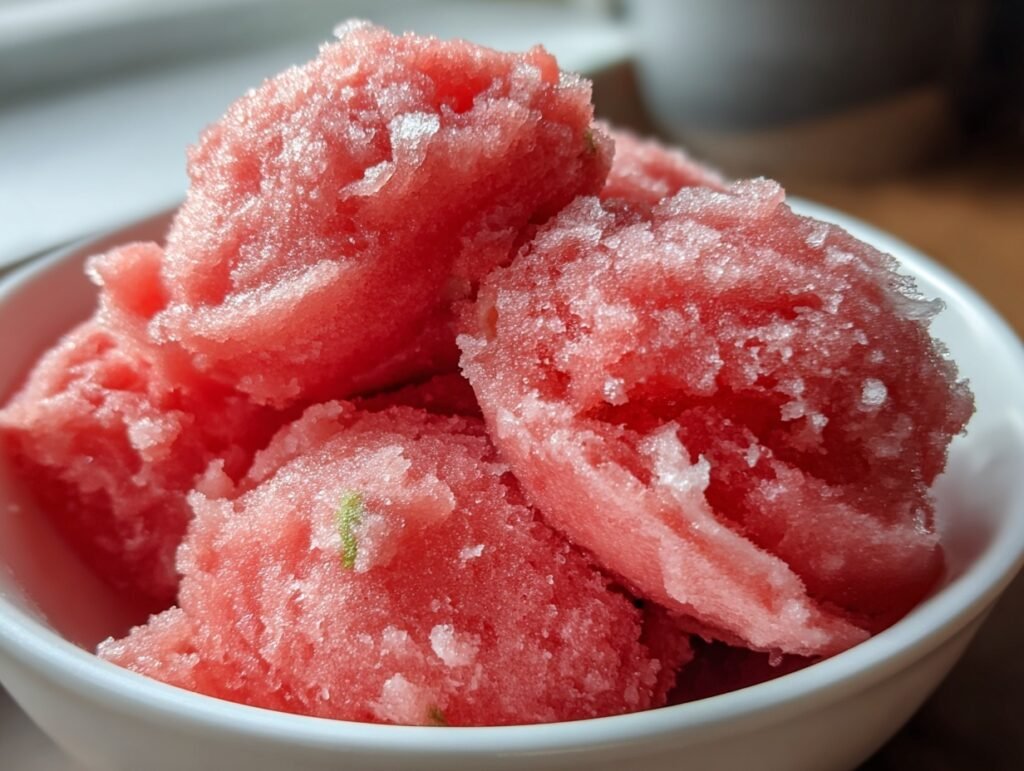 3 ingredient watermelon sorbet 3