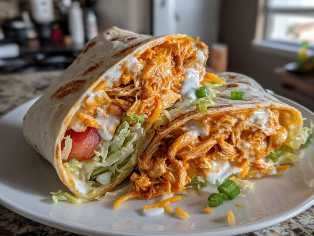 Buffalo Ranch Chicken Wraps Easy High Protein Lunch 3 Buffalo Ranch Chicken Wraps 3