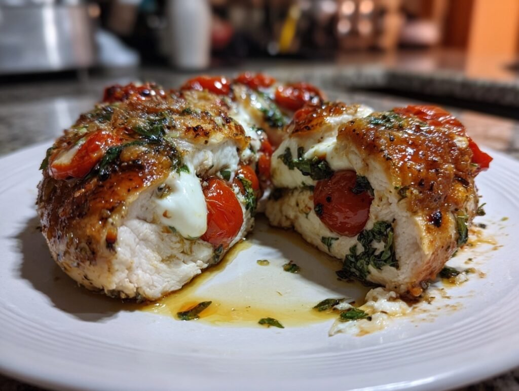 Caprese Stuffed Chicken 3