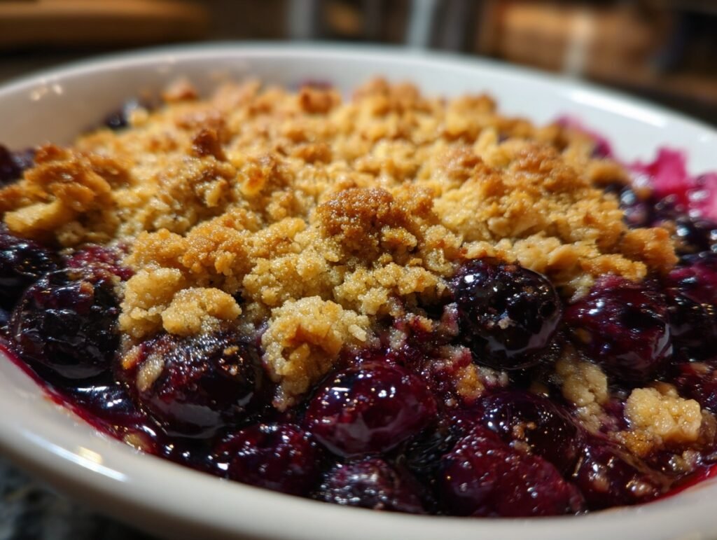 Caramelized Blueberry Crumble 11