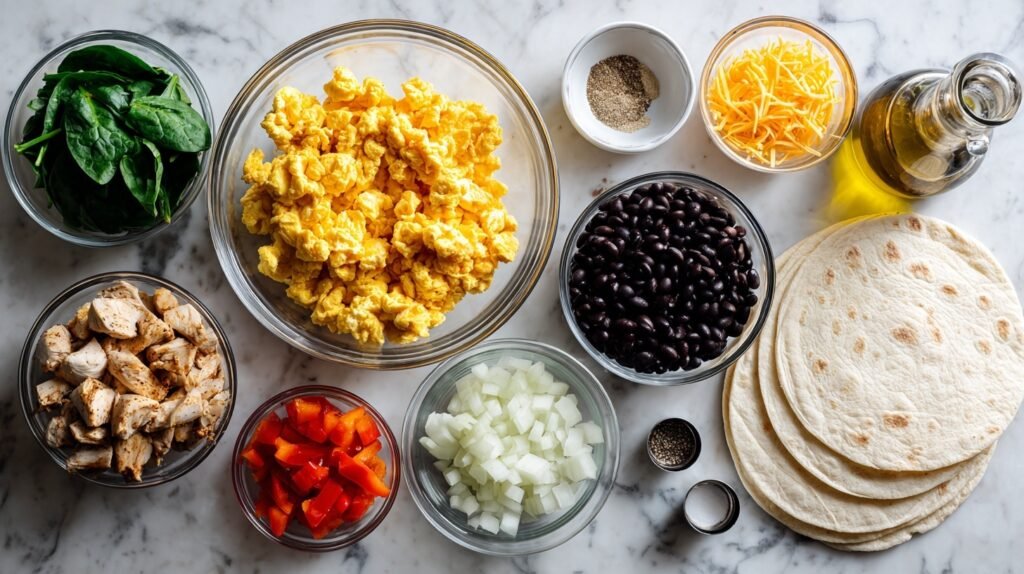 Cheesy Egg Burritos 1