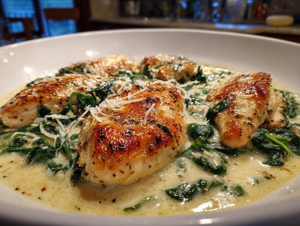 Creamy Chicken Florentine Skillet