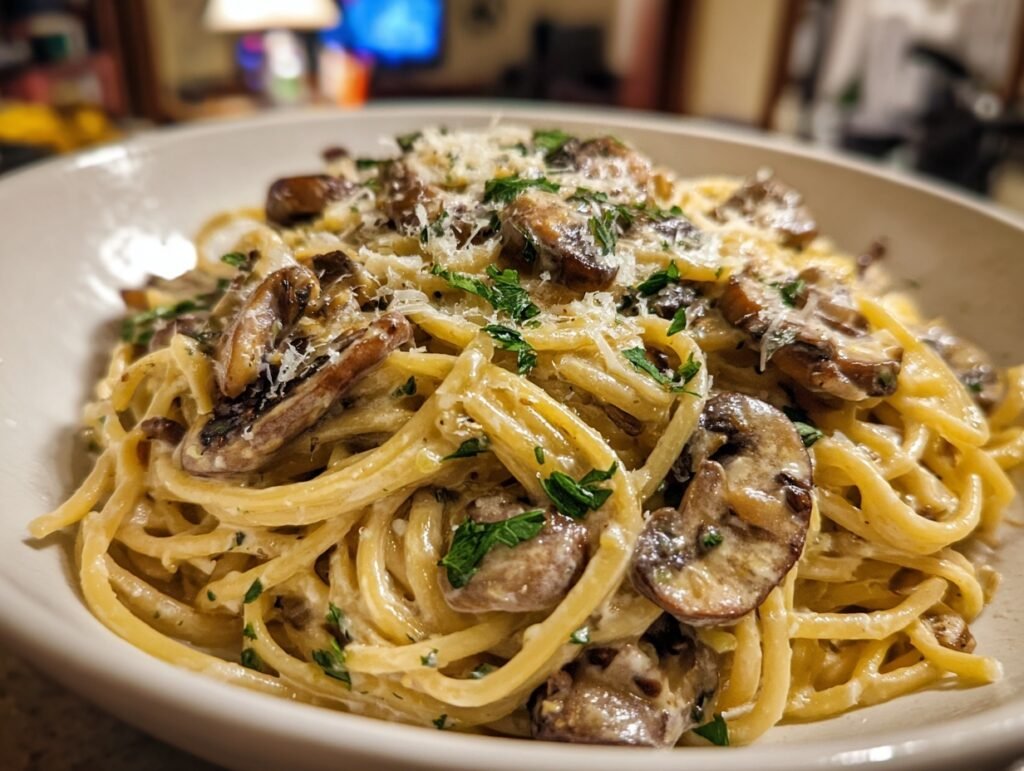 Creamy Mushroom Pasta 3