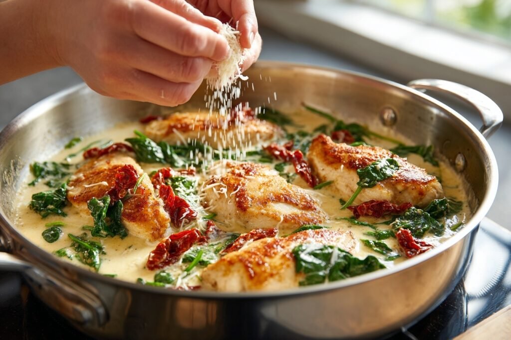 Creamy Tuscan Chicken Recipe for Quick Low-Carb Dinners 2 Creamy Tuscan Chicken 10