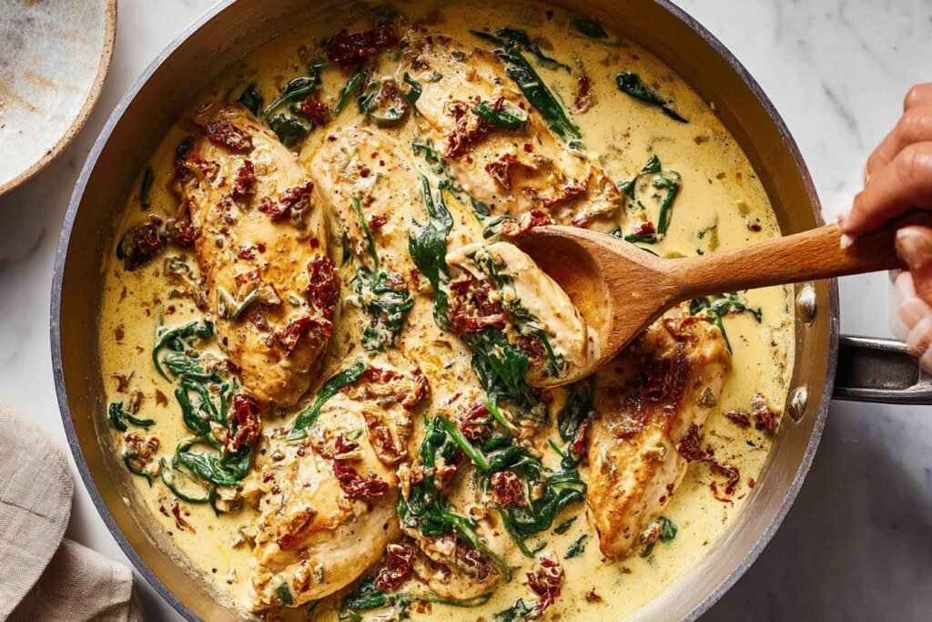 30-Minute Creamy Tuscan Chicken Skillet Recipe 2 Creamy Tuscan Chicken 2