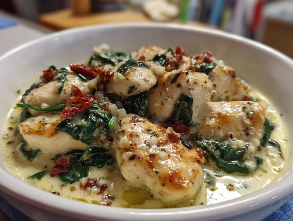 30-Minute Creamy Tuscan Chicken Skillet Recipe 3 Creamy Tuscan Chicken 3