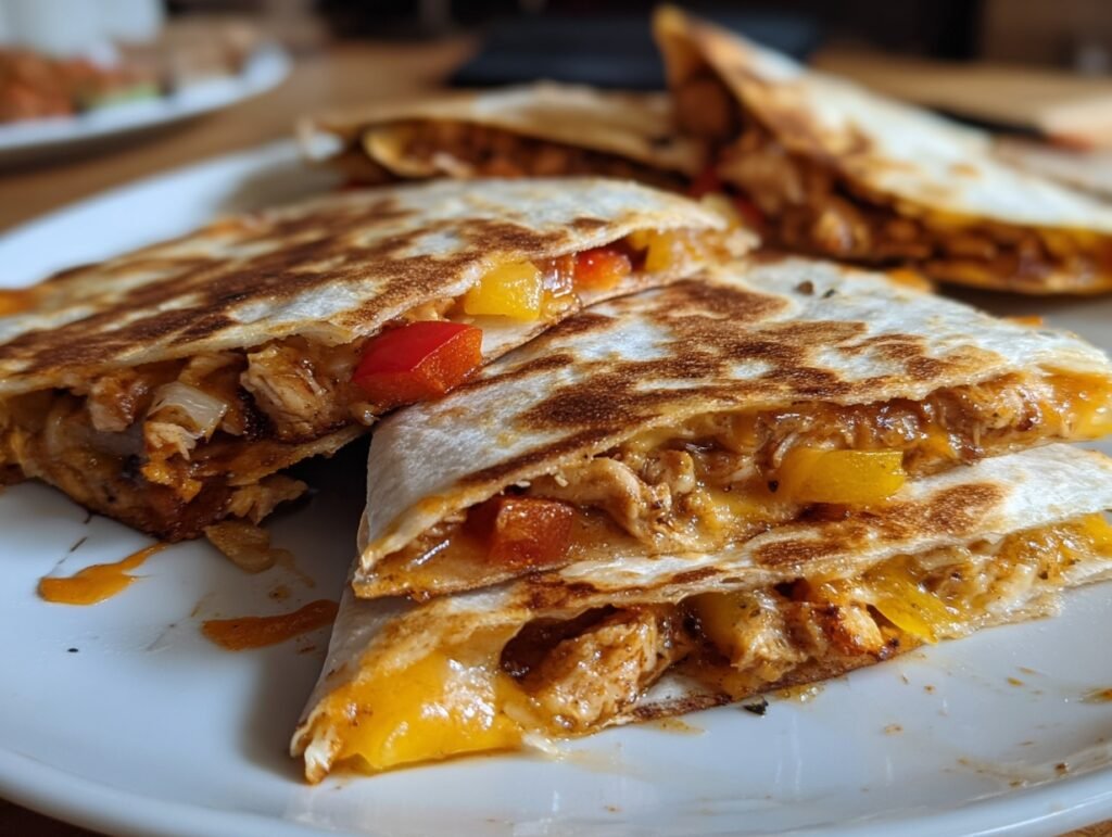 Crispy BBQ Chicken Quesadillas 3