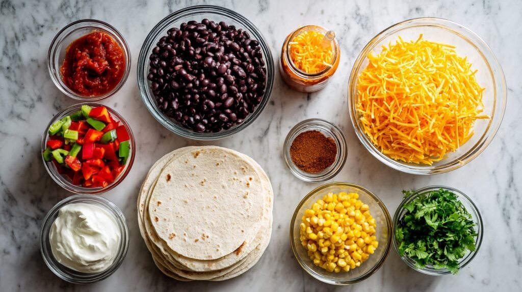 Crispy Black Bean Quesadillas 1