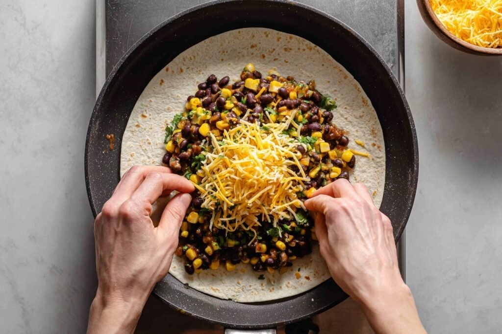 Crispy Black Bean Quesadillas 2