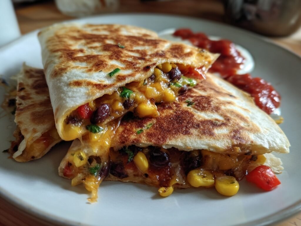 Crispy Black Bean Quesadillas 3