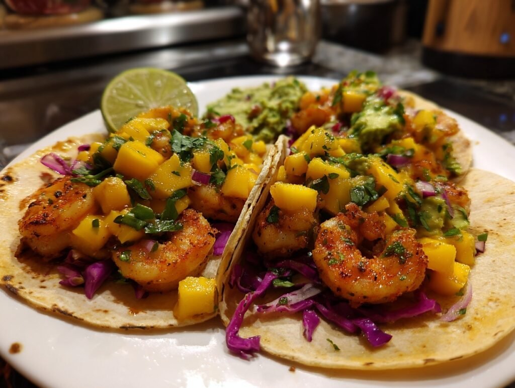 Crispy Shrimp Tacos Mango 3