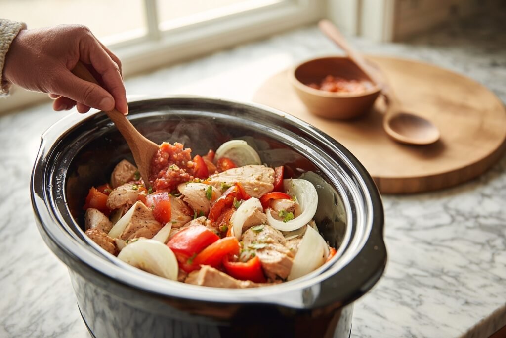 Crockpot Chicken Cacciatore 2