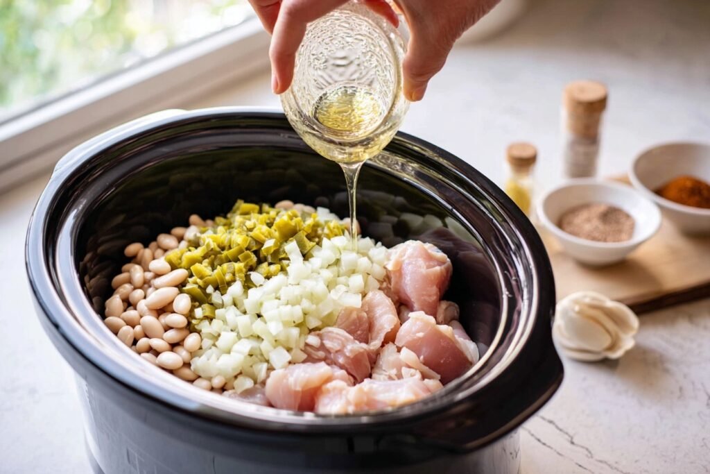 Crockpot White Bean Chicken Chili 2
