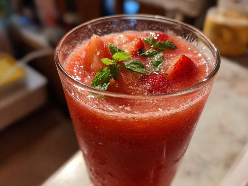 Frozen Strawberry Mocktail 3