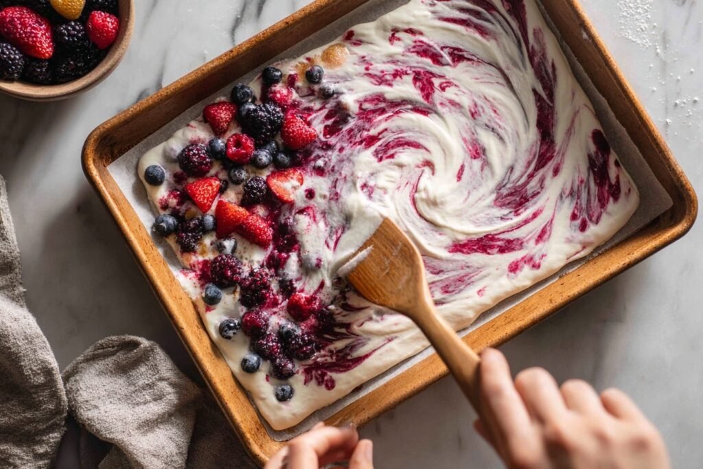 Berry Yogurt Bark Recipe Kids Love for Summer 2 Frozen Yogurt Bark 2