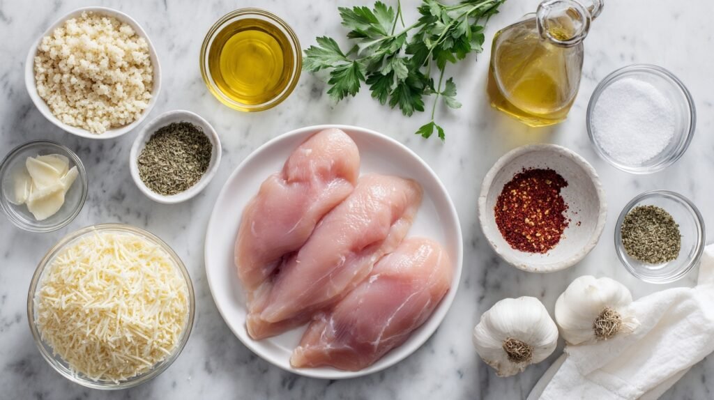 Crispy Garlic Parmesan Chicken Thighs Ready in 30 Minutes 1 Garlic Parmesan Chicken 1
