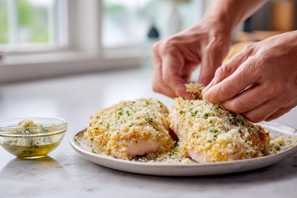 Crispy Garlic Parmesan Chicken Thighs Ready in 30 Minutes 2 Garlic Parmesan Chicken 2