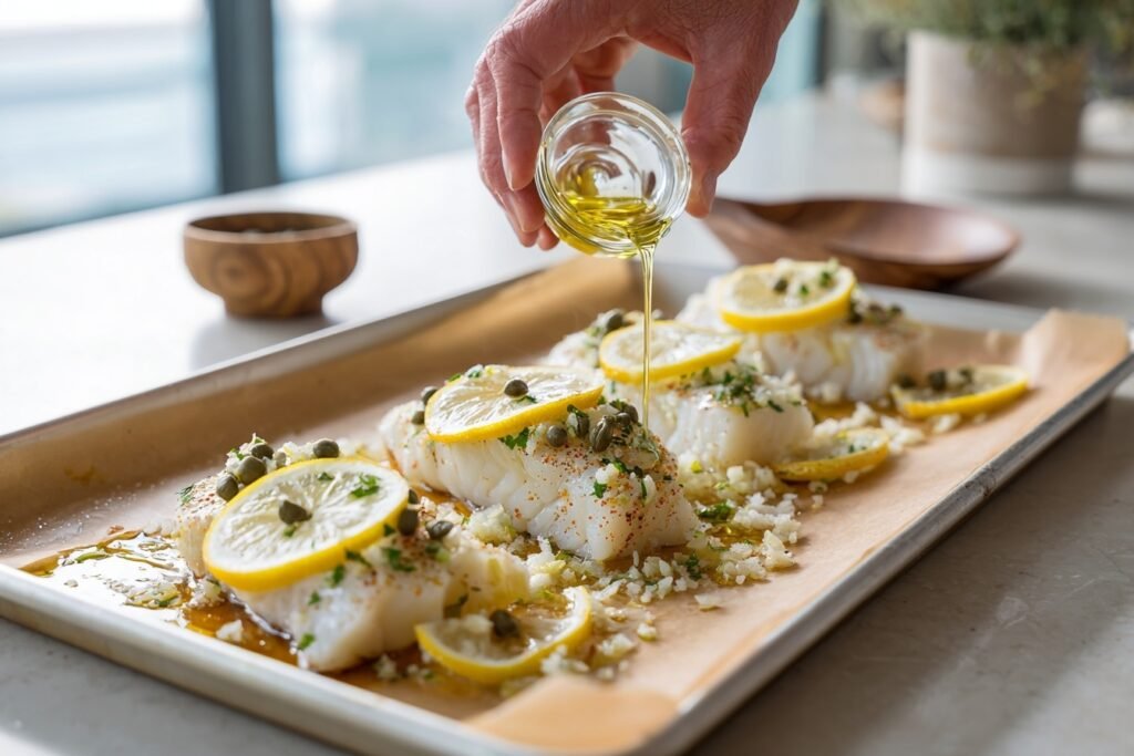 Golden Cod Sheet Pan 2