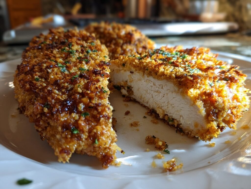 Golden Pecan Crusted Chicken