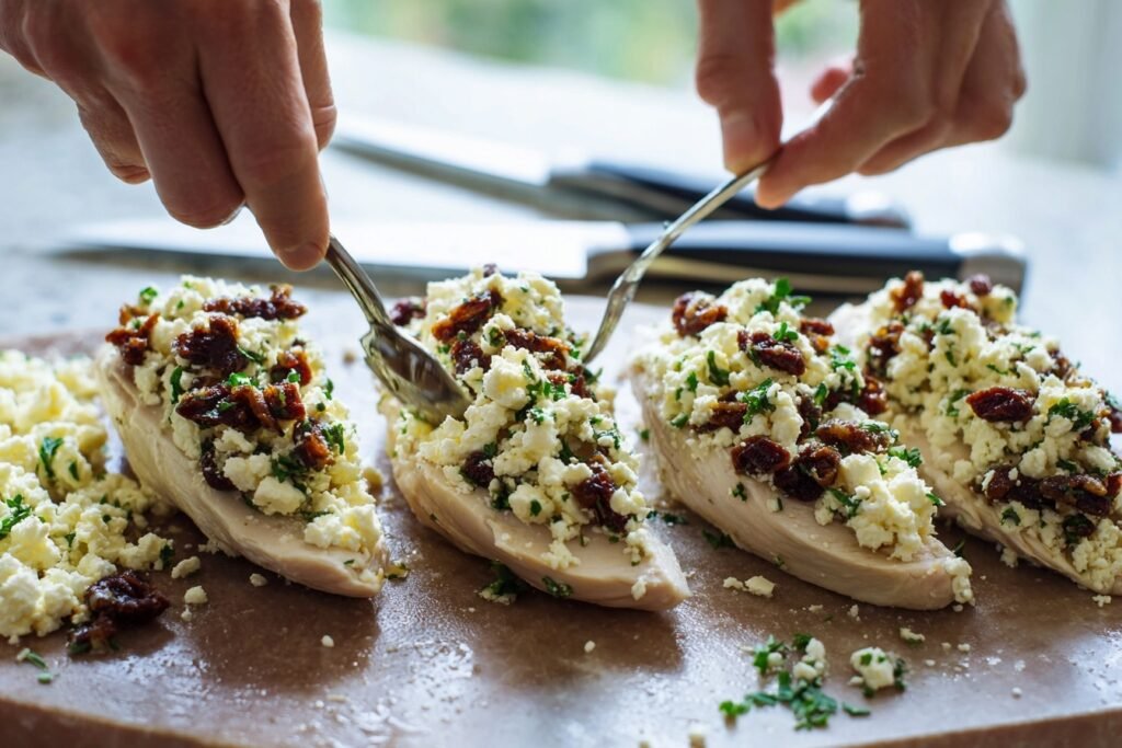 Easy 30-Min Greek Feta Olive Stuffed Chicken One-Pan 2 Greek Stuffed Chicken 2