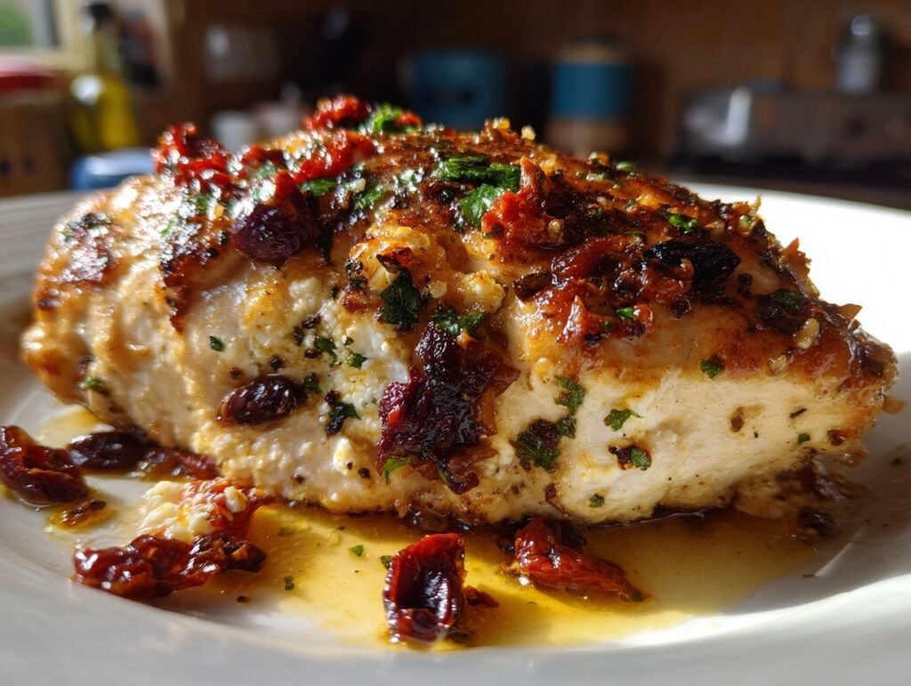 Easy 30-Min Greek Feta Olive Stuffed Chicken One-Pan 3 Greek Stuffed Chicken 3