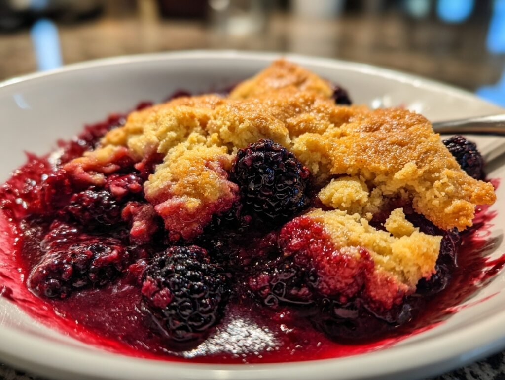 Juicy Blackberry Cobbler