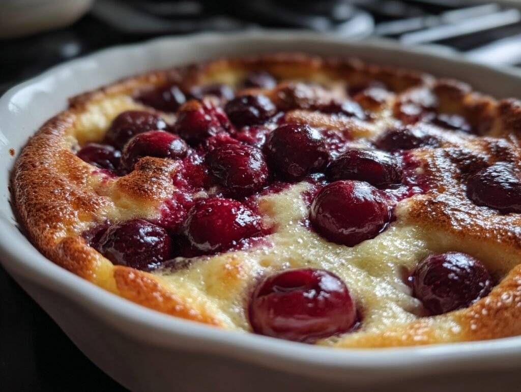 Juicy Cherry Clafoutis