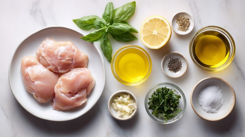 Juicy Lemon Basil Chicken One Pan Recipe Under 400 Calories 1 Juicy Lemon Basil Chicken 1