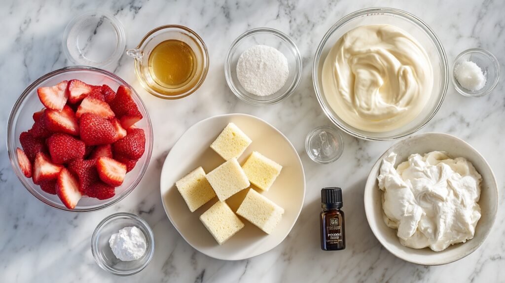 Juicy Strawberry Vanilla Trifle 1