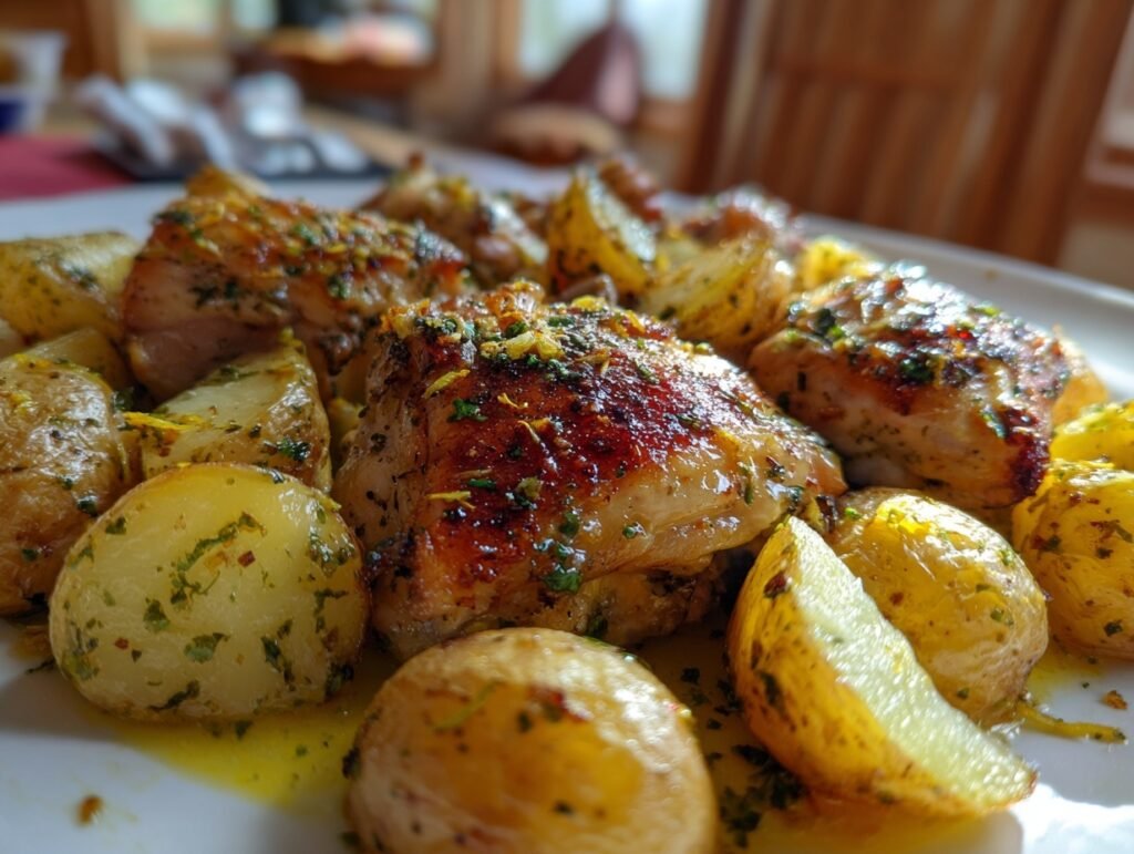 Lemon Chicken Sheet Pan Dinner