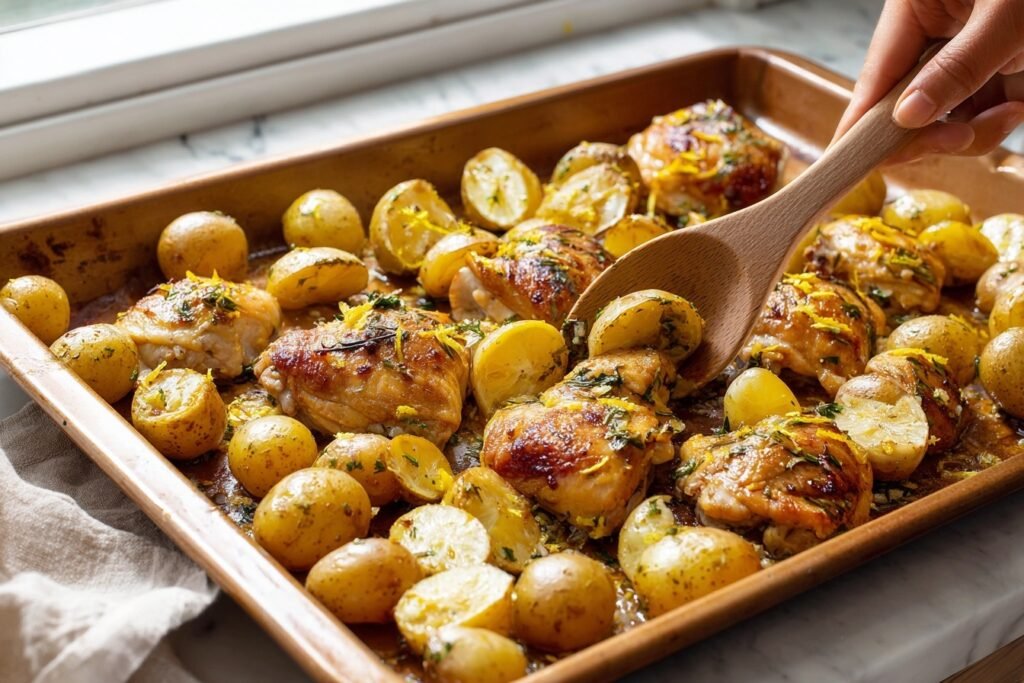 Lemon Chicken Sheet Pan Dinner 2