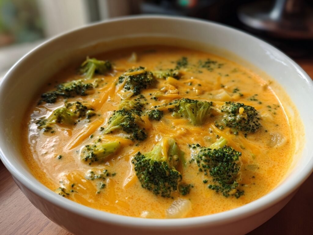 Low Calorie Broccoli Cheddar Soup