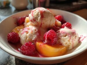 Low Calorie Peach Melba Recipe