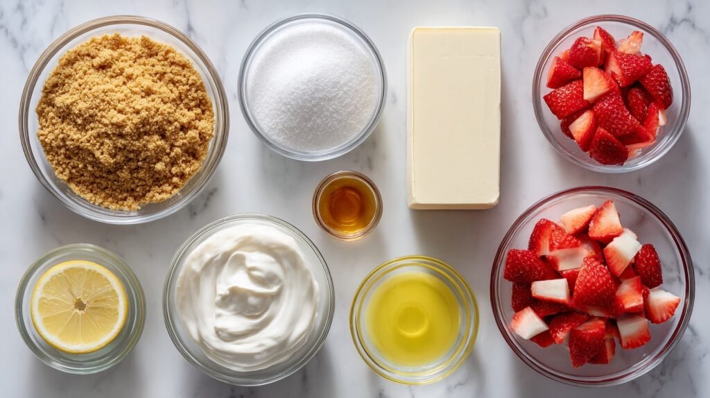 Mini Strawberry Cheesecake Jars 1