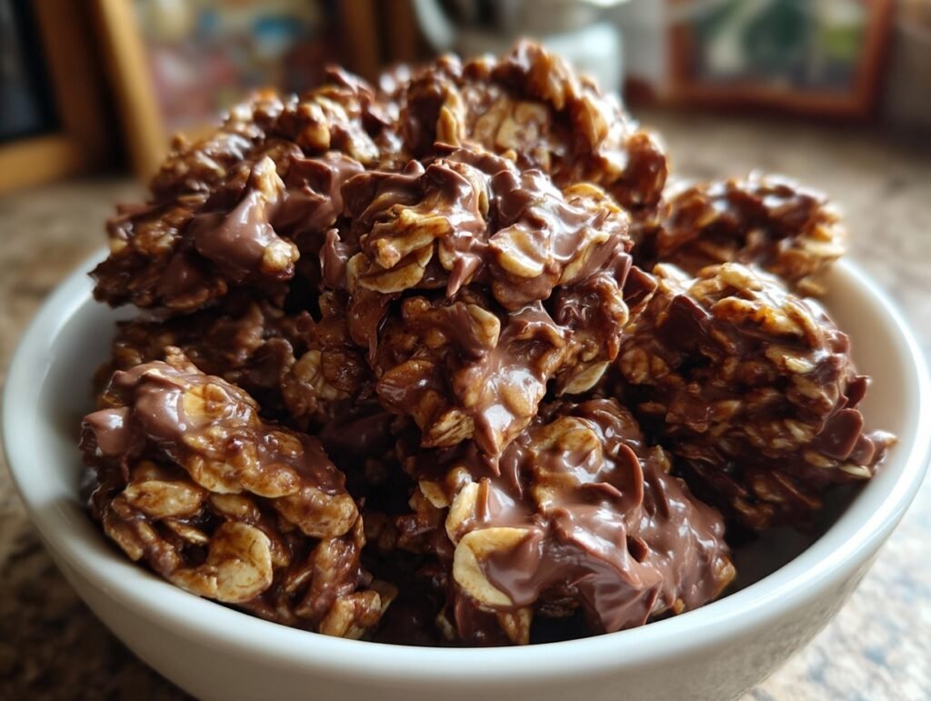No-Bake Chocolate Oat Clusters