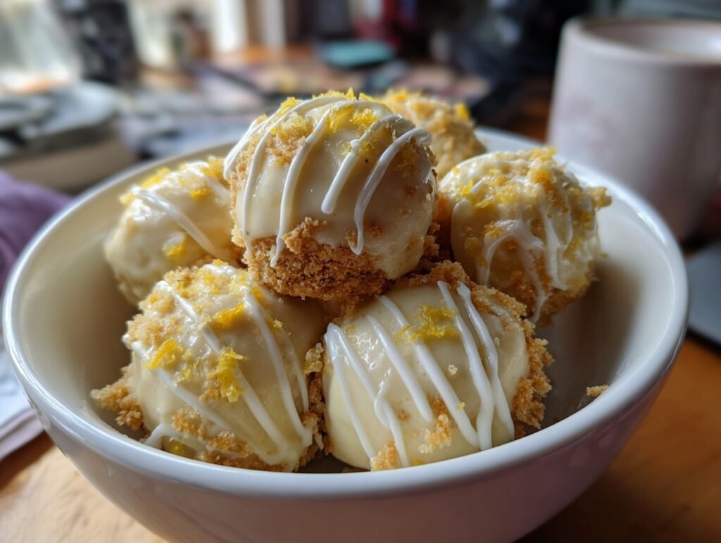 No Bake Lemon Cheesecake Bites 7