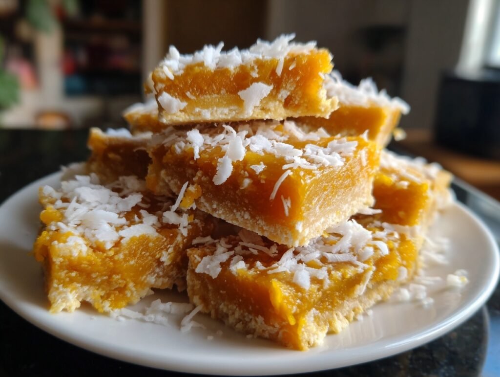 No Bake Mango Coconut Bars 3
