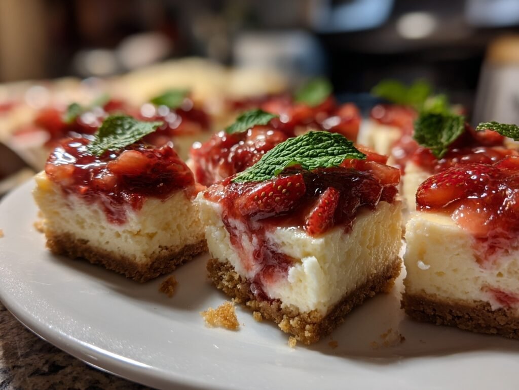 No-Bake Strawberry Cheesecake Bites