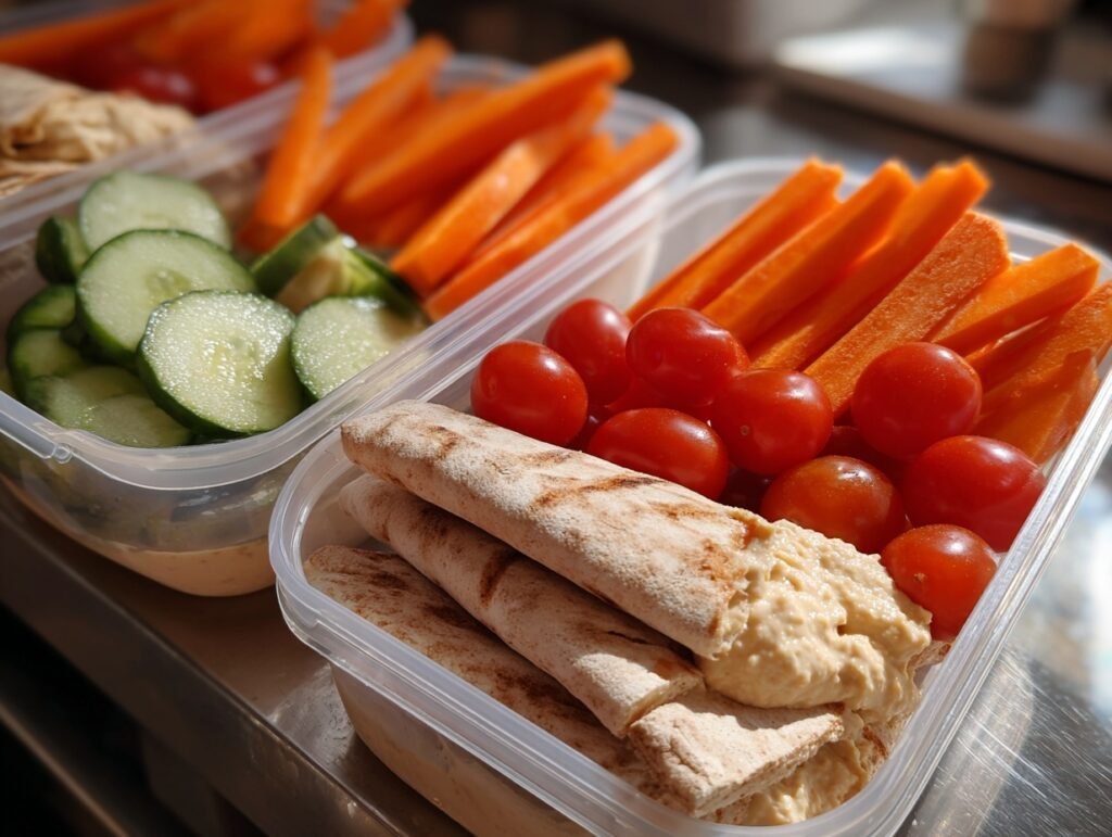 Protein Packed Hummus Snack Boxes