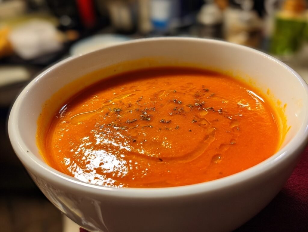 Roasted Red Pepper Tomato Soup 8