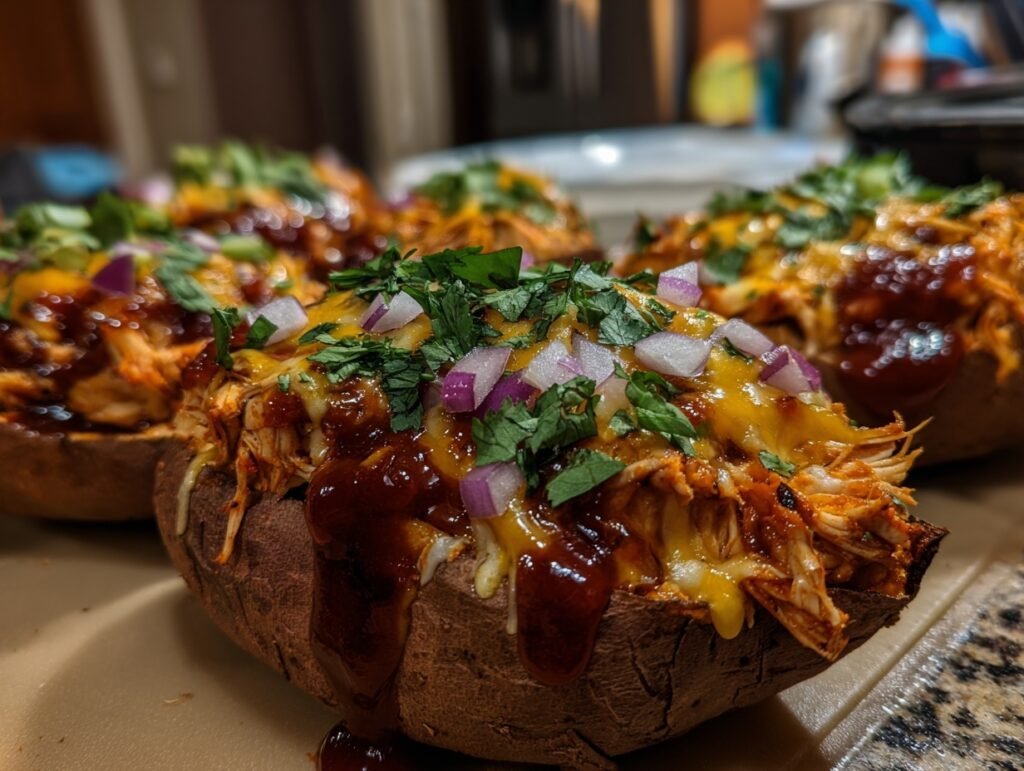 Sheet Pan BBQ Chicken Sweet Potatoes