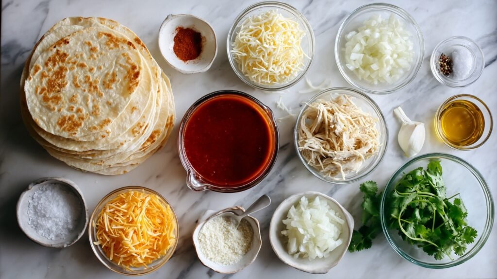 Sheet Pan Chicken Enchiladas 1