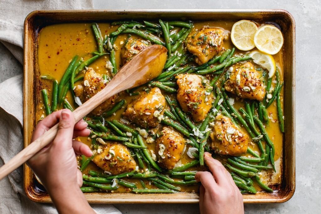Sheet Pan Honey Mustard Chicken 2