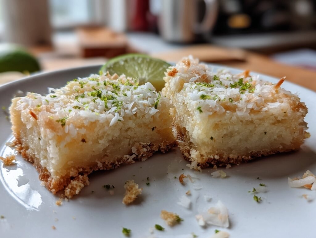 Silky Coconut Lime Bars 3