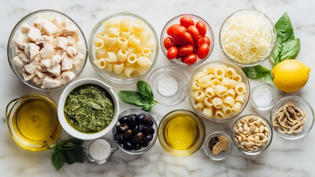 Smoky Pesto Chicken Pasta Salad 1