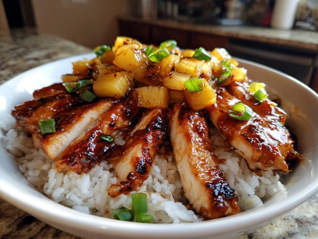 Smoky Pineapple Teriyaki Chicken