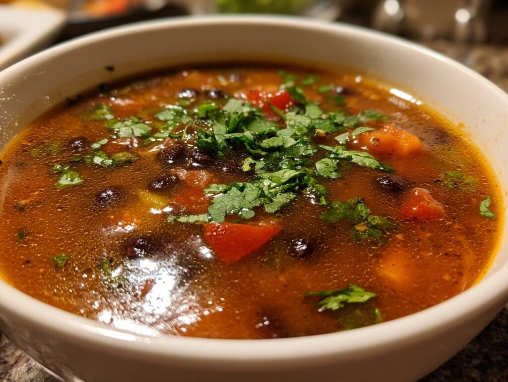 Spicy Black Bean Soup 3