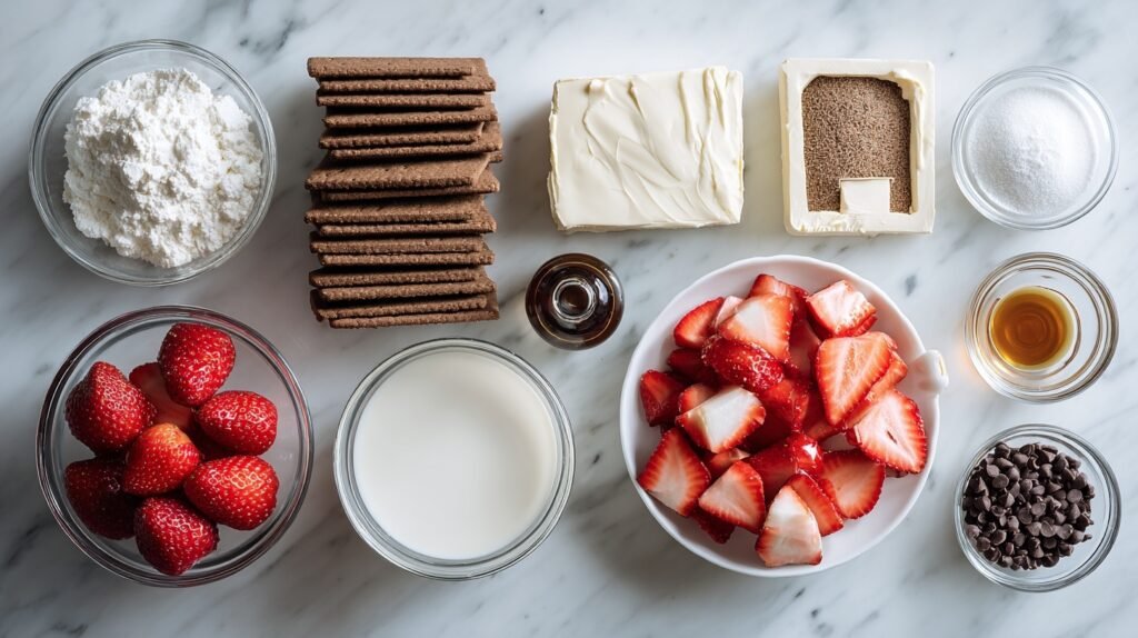Strawberry Chocolate No Bake Lasagna 2