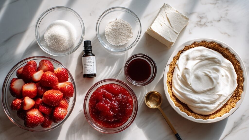 No-Bake Strawberry Cream Cheese Pie Ready in 20 Minutes 1 Strawberry Cream Cheese Pie 1
