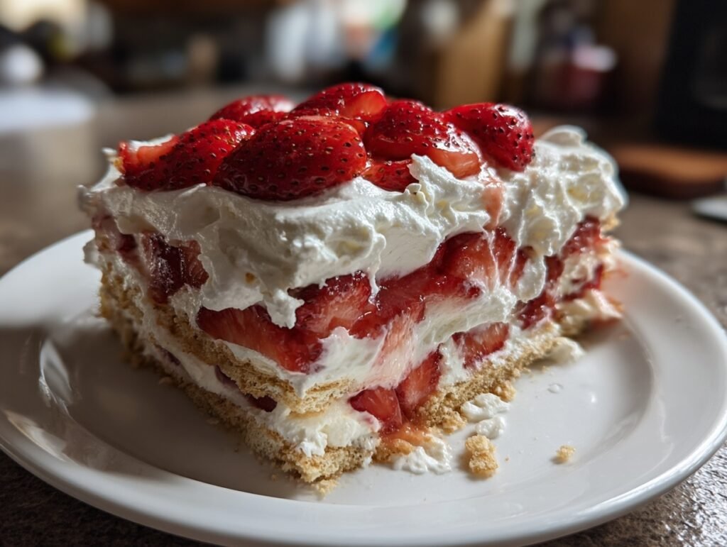 Strawberry Icebox Cake 3